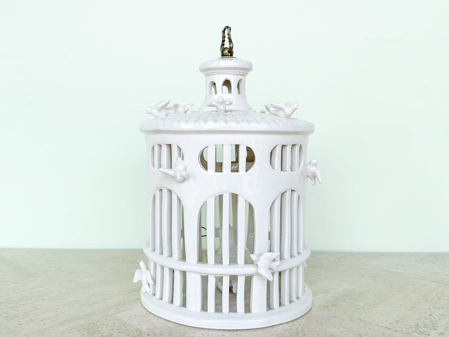 Cute Ceramic Bird Cage