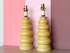 Pair of Happy Yellow Bubble Lamps