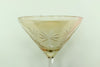 Set of Six Crystal Palm Tree Martini Glassware