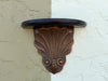 Pair of Brass Shell Wall Shelves
