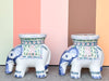 Pair of Whimsical Elephant Garden Seats