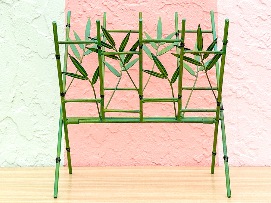 Kips Bay Faux Bamboo Leaf Magazine Rack