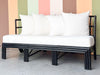 Curved Rattan Loveseat