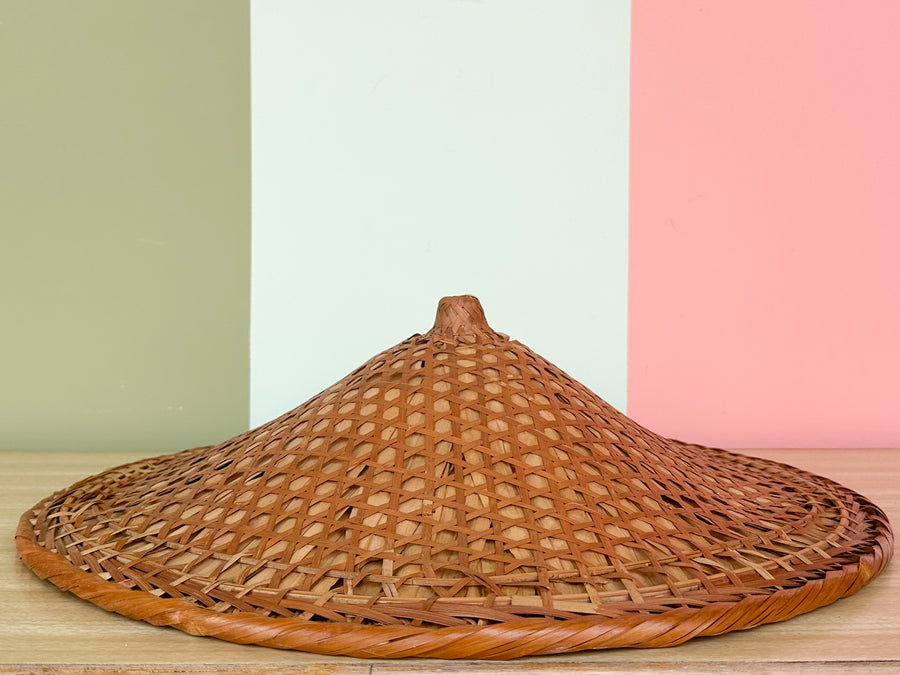 Trio of Cane and Rattan Hats