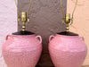 Pair of Pink Chic Chinoiserie Lamps
