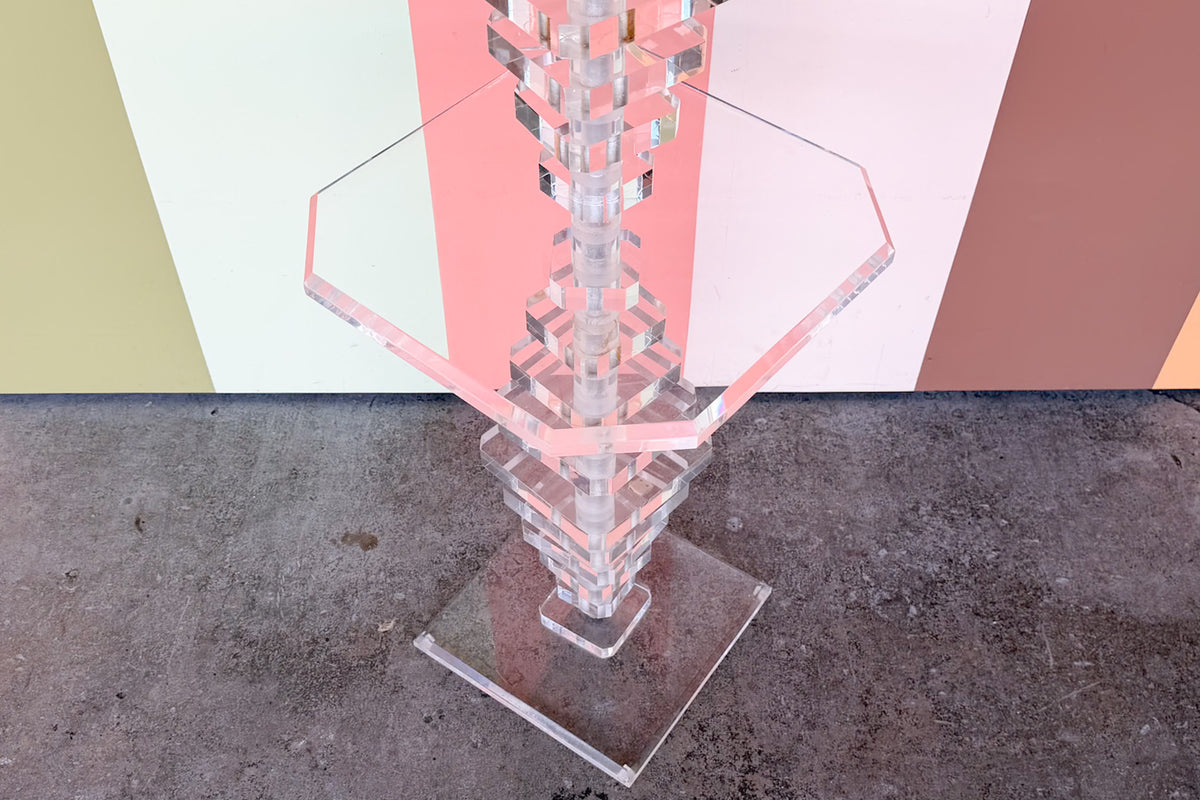 MCM Lucite Floor Lamp