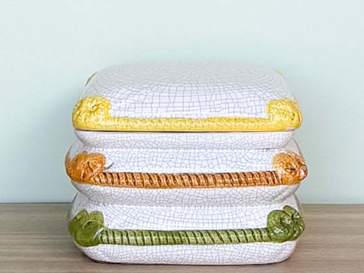Ceramic Pillow Trinket Box