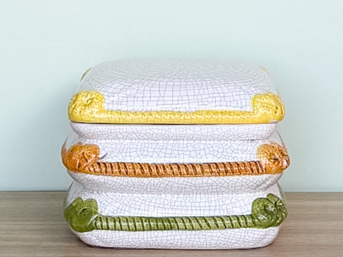 Ceramic Pillow Trinket Box