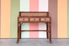 Tortoiseshell Rattan Writing Desk