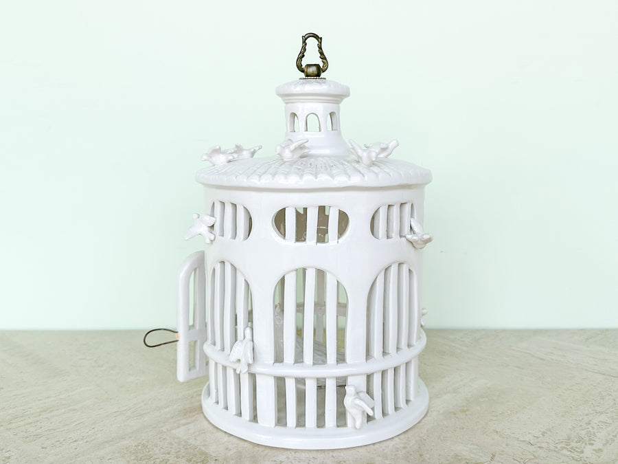 Cute Ceramic Bird Cage