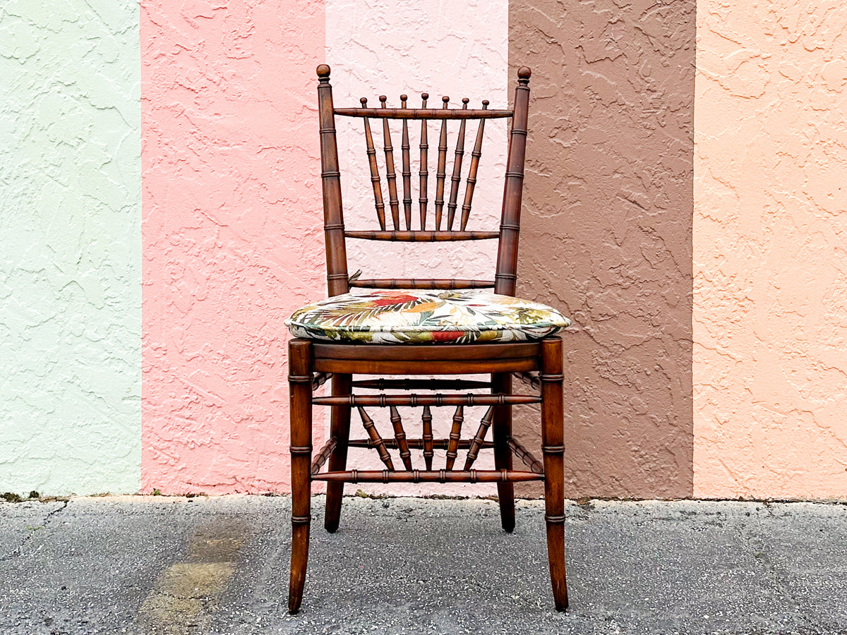 Handsome Faux Bamboo Desk Chair