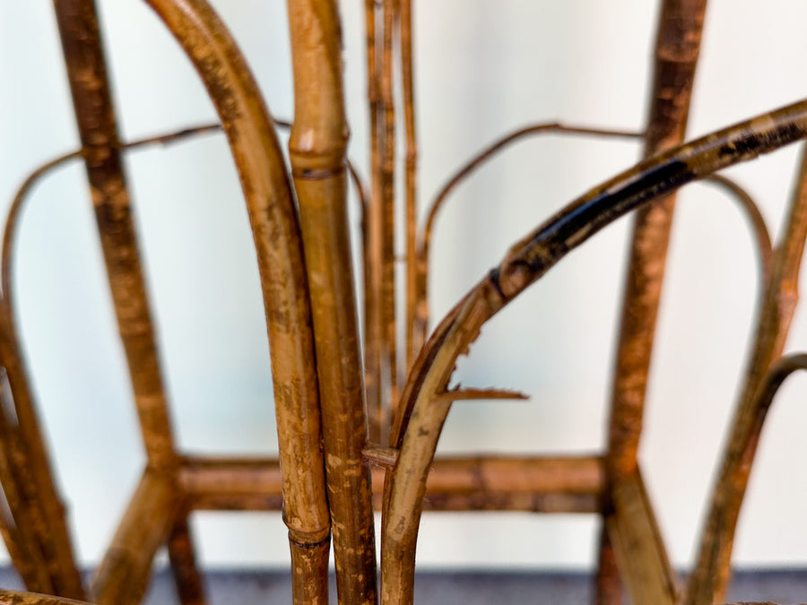 Tortoiseshell Rattan Plant Stand