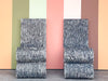 Pair of Grey Rattan Snake Chairs