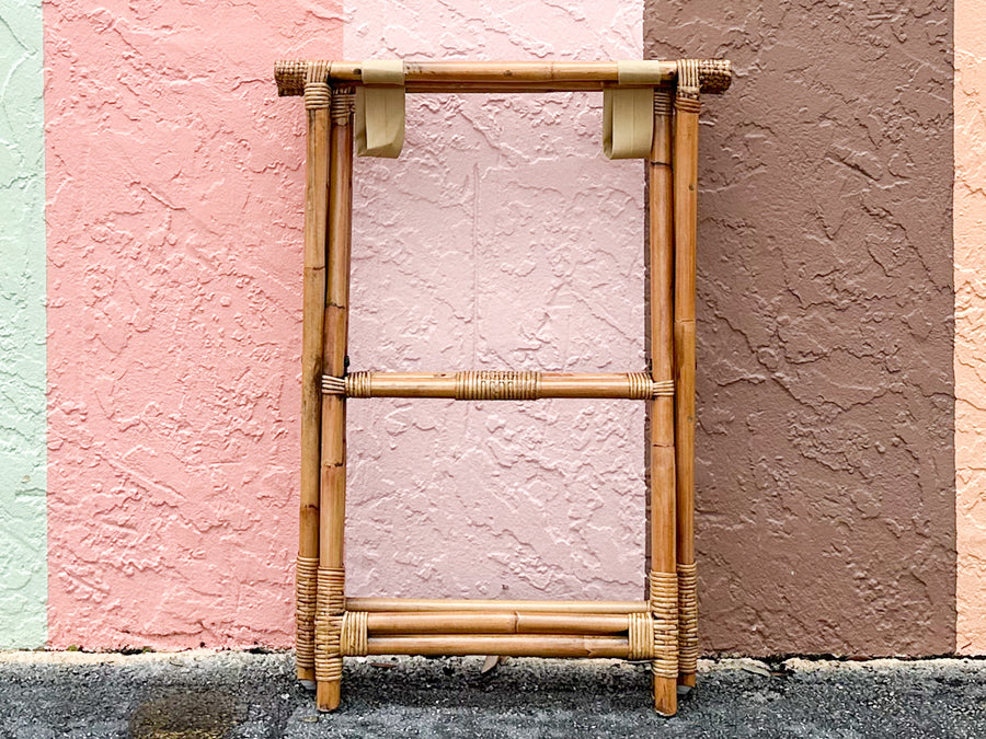 Tall Rattan Luggage Rack