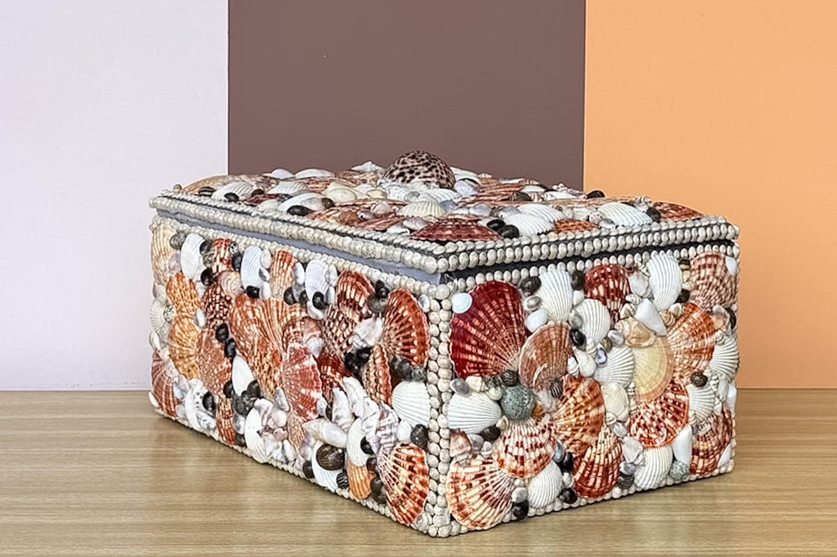 Large Old Florida Shell Box