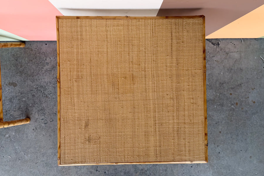 Pair of Island Style Rattan Side Tables