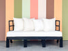 Curved Rattan Loveseat