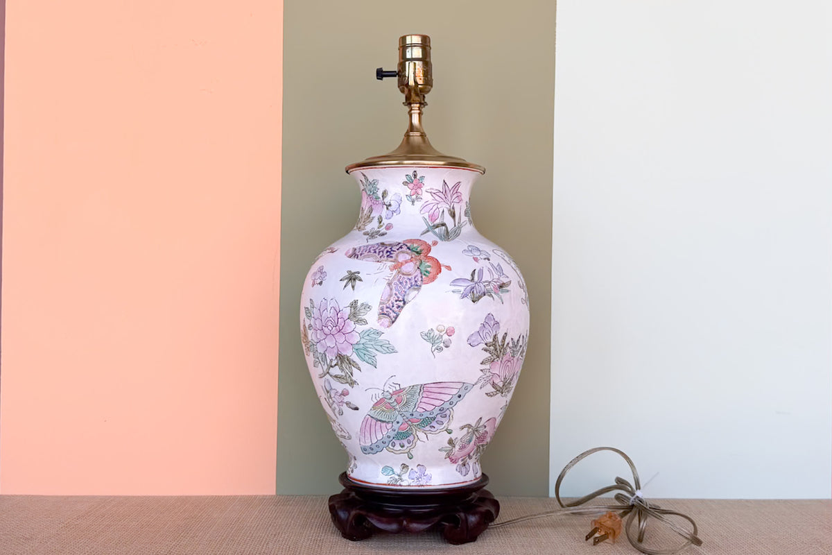 Butterfly Chinoiserie Lamp