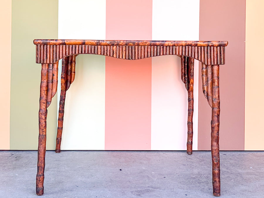 Hand Painted Bamboo Game Table