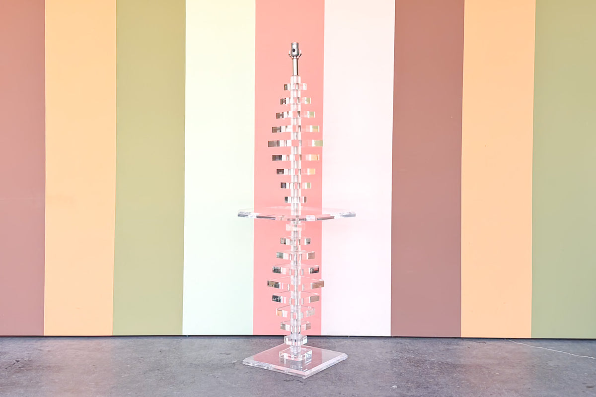 MCM Lucite Floor Lamp
