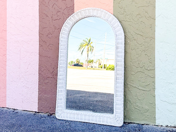 Sweet Wicker Arch Mirror