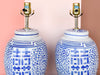 Pair of Ginger Jar Lamps