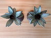 Pair of Palm Tree Candle Holders