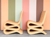 Pair of Coral Rattan Snake Chairs