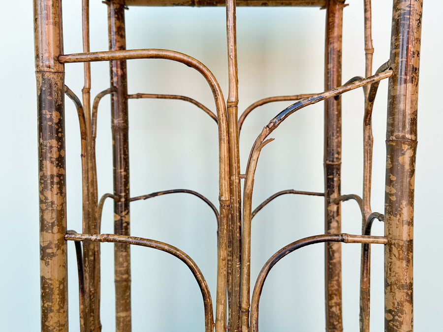 Tortoiseshell Rattan Plant Stand