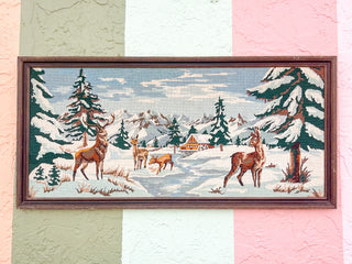 Serene Winter Scene Needlepoint