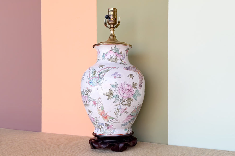 Butterfly Chinoiserie Lamp