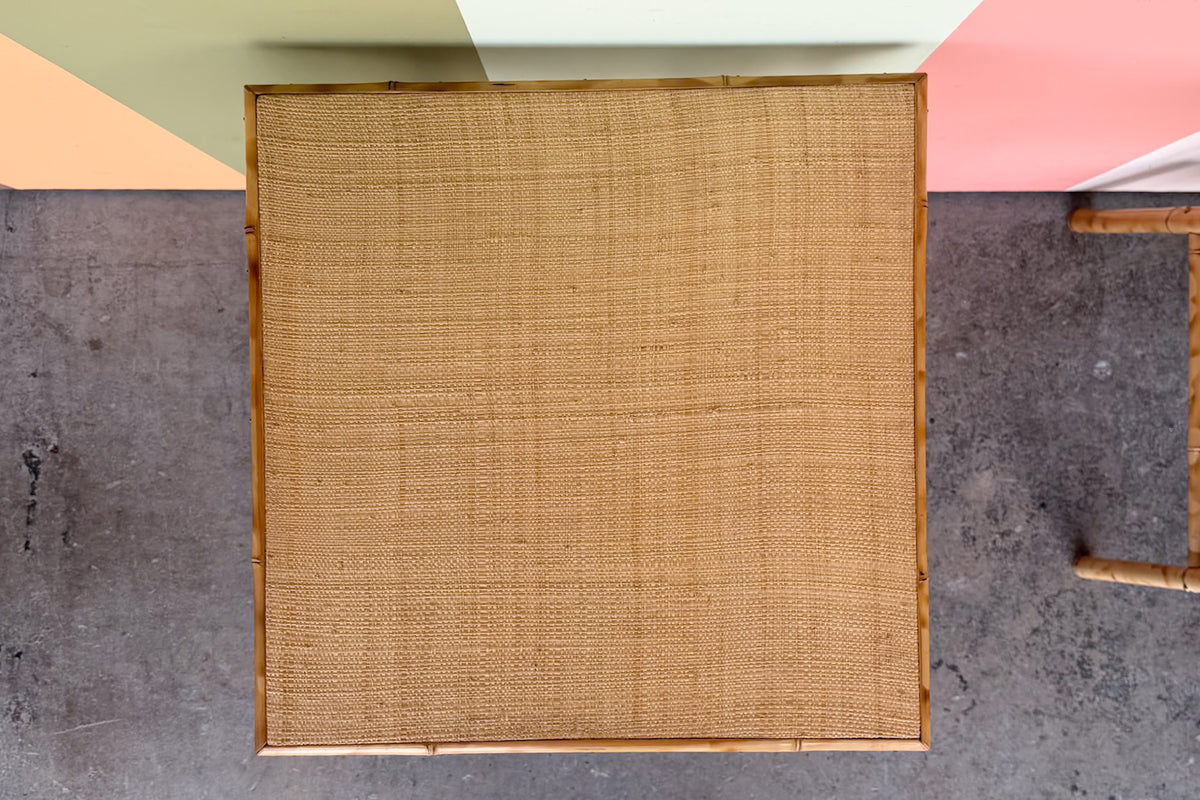 Pair of Island Style Rattan Side Tables