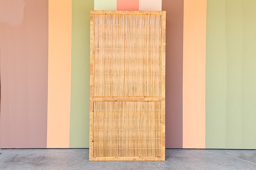 Island Style Rattan Wrapped Cabinet