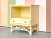 Yellow Ficks Reed Rattan Nightstand