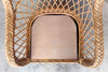 Braided Rattan Chair and Ottoman