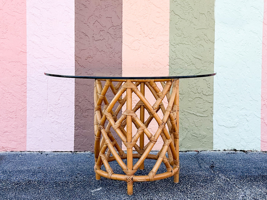 Chippendale Rattan Dining Table