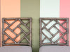 Set of Four Chippendale Rattan Counter Stools