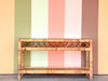 Coastal Rattan Wrapped Console