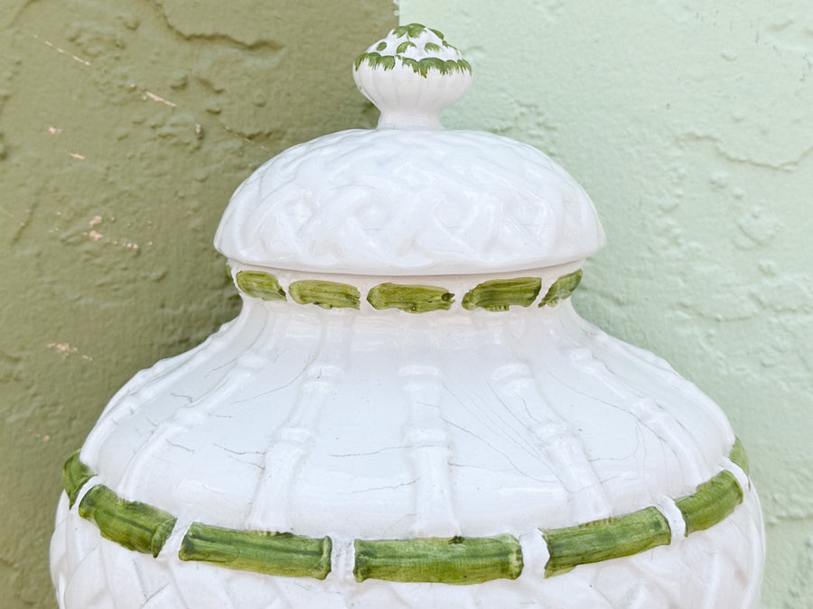 Italian Ceramic Lattice Fountain