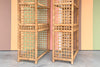Pair of Rattan Wrapped Etageres