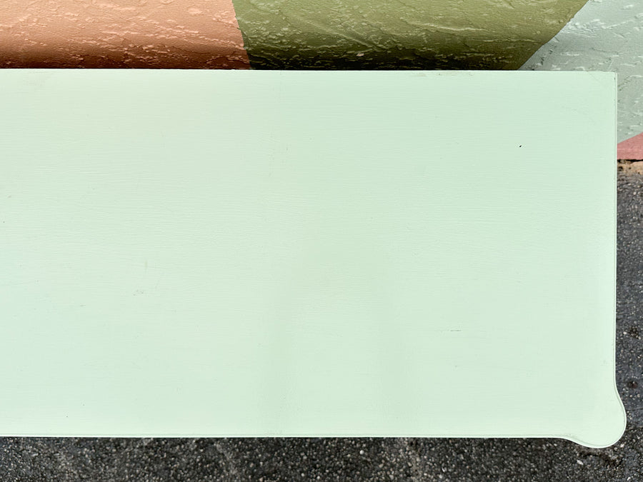 Painted Seafoam Faux Bamboo Dresser