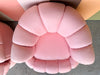Pair of Pink Chic Upholstered Swivel Chairs