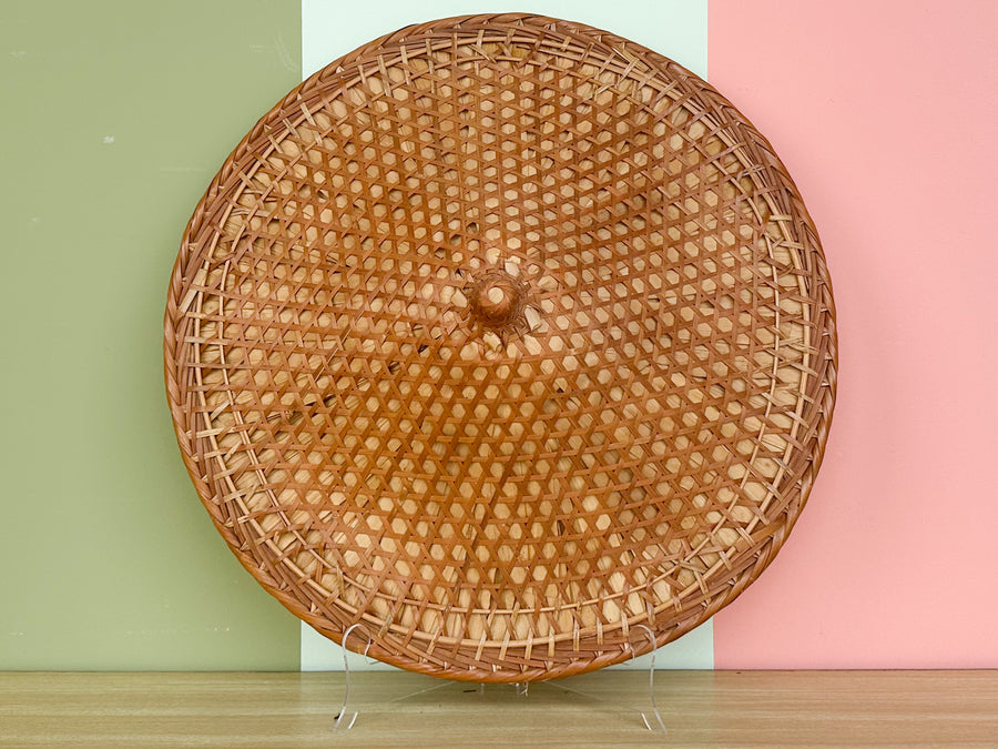 Trio of Cane and Rattan Hats