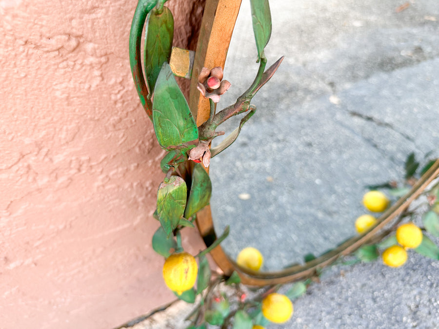 Italian Tole Lemon Mirror