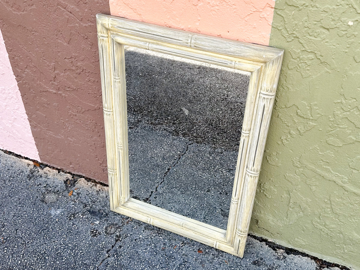 Petite Faux Bamboo Mirror