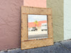 Petite Island Style Woven Bamboo Mirror