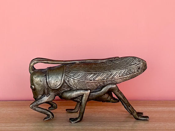 Brass Grasshopper Figurine