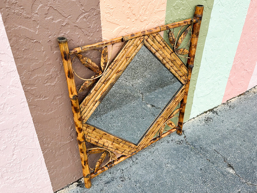 Square Bamboo Leaf Mirror