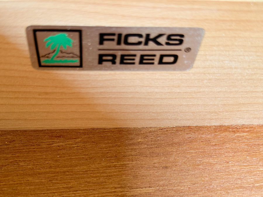 Yellow Ficks Reed Rattan Nightstand