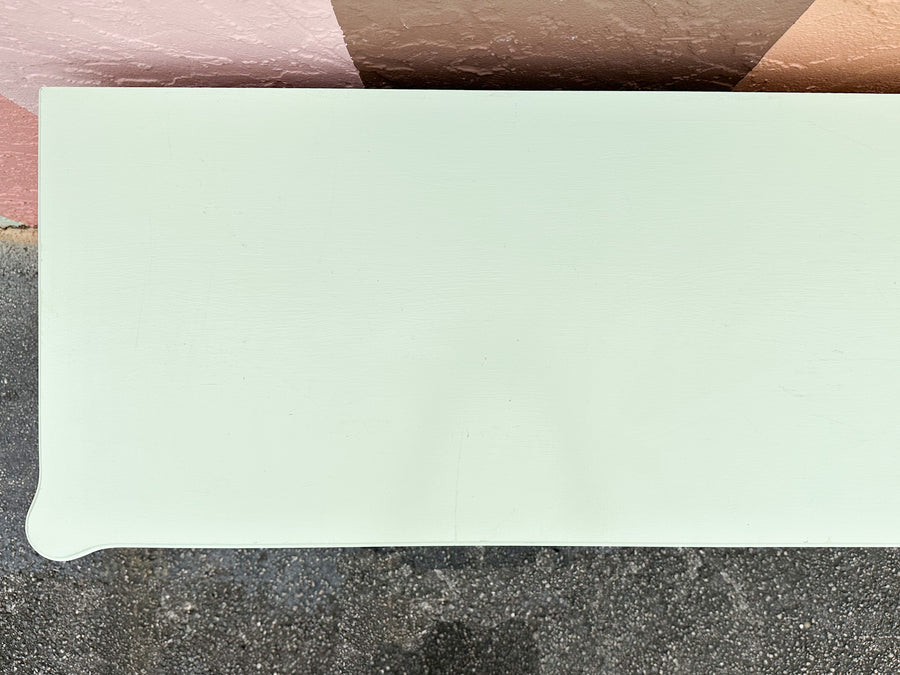 Painted Seafoam Faux Bamboo Dresser